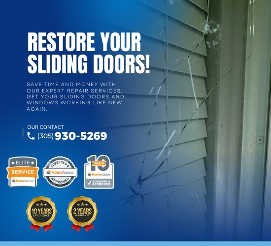 Restore your Sliding Doors! Impact Sliding Glass Door Repair